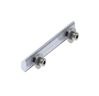 Système de montage solaire Empery, connecteur de rail en aluminium, finition anodisée, couleur noire, alliage Al6005-T5, certifié TUV, facile à installer