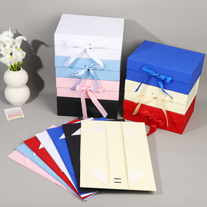 Caja <span class=keywords><strong>de</strong></span> Regalo Magnética Plegable Ecológica con Lazo <span class=keywords><strong>de</strong></span> Cinta, Personalizable, <span class=keywords><strong>para</strong></span> Cosméticos, <span class=keywords><strong>de</strong></span> <span class=keywords><strong>Cartón</strong></span> Mate - Product Image 3