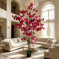 Rangkaian Bunga Pernikahan Laris Manis, Pohon Bougainvillea Buatan, Bunga Palsu untuk Dekorasi Dalam & Luar Ruangan, Hotel, Rumah, Hadiah Natal