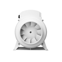Ventilateur extracteur d'air silencieux en ligne conforme CE RoHS, à flux d'air mixte, en ABS, compatible OEM et ODM