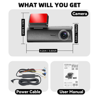 Pengiriman Cepat Kamera Dash 2K 4G AI Monitor Real-Time 0.96 Inci Kotak Hitam Mobil Pemutaran Jarak Jauh Monitor Parkir Perekam Video