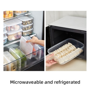 Eco-Friendly Reusable <b>Kitchen</b> Organizer <b>Storage</b> <b>Box</b> Food Grade Safety Material Lids Durable Rectangular for Home Use for Cereal - Product Image 4