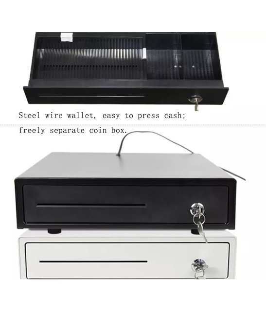 High Quality Metal/Steel POS Machine Cash Drawer with Five Grid for Cash Notes and Six Grid Coin Box for Cash Register