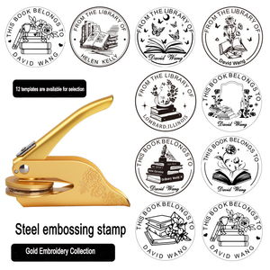 Sello de cera con relieve, diseño personalizado, sello de cera, invitación de boda, sello de acero con pinza manual - Product Image 2