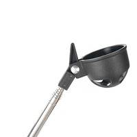 Accessoires de golf en acier inoxydable de qualité en gros Outil télescopique de récupération de balles pour l'eau Outil de récupération de balles de golf