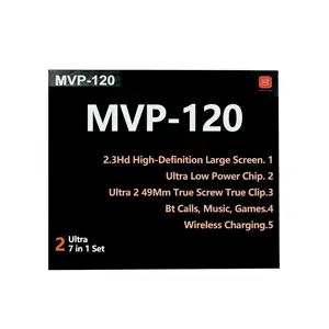 MVP-120 패션 스마트 시계 2024 이어폰 스포츠 피트니스 트래커 BT 전화 PK T55 프로 최대 스마트 시계 2023 reloj inteligente