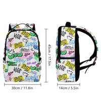 Sac à dos de sport personnalisé par sublimation, sac d'école tendance de marque sur mesure, sacs décontractés légers en polyester pour adultes