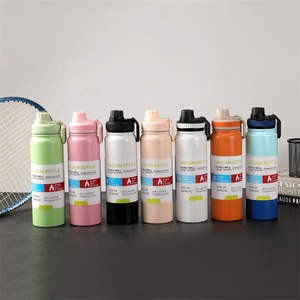Bouteille isotherme en acier inoxydable personnalisée avec logo ZB Wholesale, avec poignée, tasse thermique isolée, anti-fuite, sans BPA, pour le sport et les voyages - Product Image 1