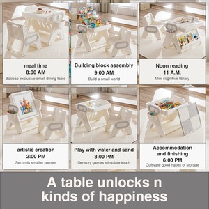 Đa Chơi Cát Nước Xây Dựng Khối Bảng Đồ Chơi Trẻ Mới Biết Đi Vẽ Graffiti Bảng Và Ghế Trẻ Em Hoạt Động Bảng Thiết Lập - Product Image 6