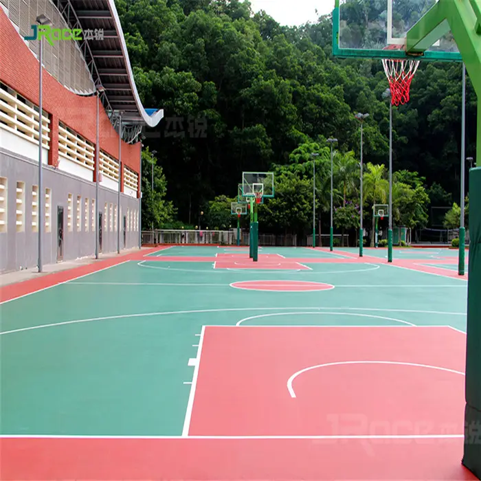 Silicon PU Sport Vloeren Polyurethaan Vloer Verf Outdoor Basketbalveld Coating Schilderij