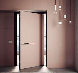 Portes principales en alliage d'aluminium personnalisées avec conception de revêtement de jambage décorative cohérente sur le dessus et autour - Product Image 4