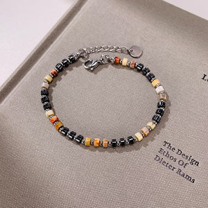 TG Bijoux à la mode Cadeaux Bracelets faits à la main en acier inoxydable pierre naturelle perlée <span class=keywords><strong>hématite</strong></span> et Lapis Lazuli - Product Image 5