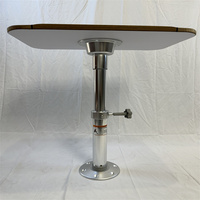 Pied de table réglable en aluminium 500-700 mm, 19,7-27,6 pouces, pour bateau, yacht, camping-car, caravane P2