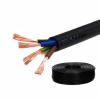 Câble TONGBAO RVV 300/500V à âme en cuivre, isolé en PVC, plat et flexible, norme européenne, 12 AWG, 234,5 conducteurs, câble de signalisation