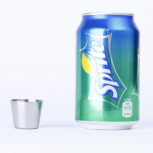 Mini tasse en acier inoxydable 33X23X28mm, tasse mince portable pour boire de la bière - Product Image 3