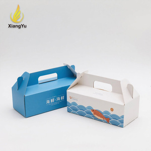 Tùy Chỉnh In Ấn Có Thể Gập Lại Các Tông Giấy Carton Sáp Hộp Cho Hải Sản Tủ Đông Ngũ Cốc Đóng Gói Đông Lạnh Hộp Bao Bì Thực Phẩm Đông Lạnh - Product Image 2