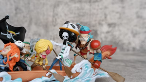 Gran oferta, figura de Anime de una pieza, sombrero de paja GK, conjunto de barco Dragón, <span class=keywords><strong>Luffy</strong></span> Zoro Sanji <span class=keywords><strong>Chopper</strong></span>, modelo de estatua coleccionable al por mayor - Product Image 6
