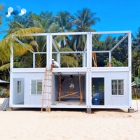 Maison conteneur préfabriquée modulaire à faible coût, bureau mobile, dortoir, appartement, école, hôtel, maisonnette préfabriquée en kit