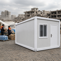 Maison conteneur modulaire démontable à assemblage rapide, préfabriquée pour la reconstruction post-catastrophe, logement des travailleurs et usage bureautique
