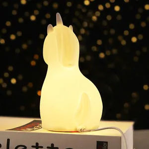 Soft Cover Kids Silicone Tap Type Toy Night Light Rechargeable Silicone Kid Night Lights