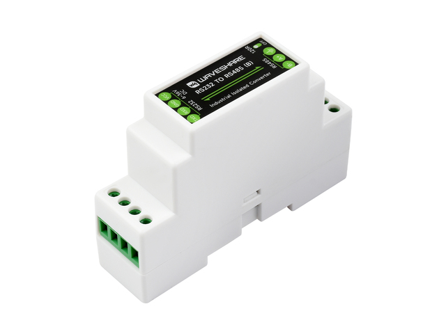 Waveshare RS232 to RS485 D -SKU-27830 ,RS232 to RS485 Converter, Active Digital Isolator, Rail-Mount Support