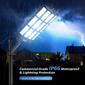 Lampadaire Solaire Tout-en-un 7000K Super Lumineux Grand Format IP65 Intégré Étanche pour Extérieur - Product Image 2