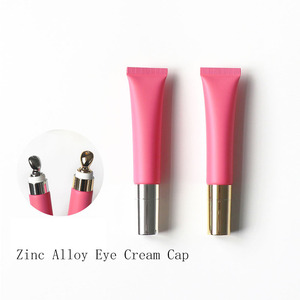 Tubo Cosmetico Opaco Rosso Pesca da 15g, Tubetto per Crema Occhi/Labbra da 15ml con Testa in Lega di Zinco/Ceramica/Goccia/Pompa, Tubetti per Rossetto Liquido - Product Image 3