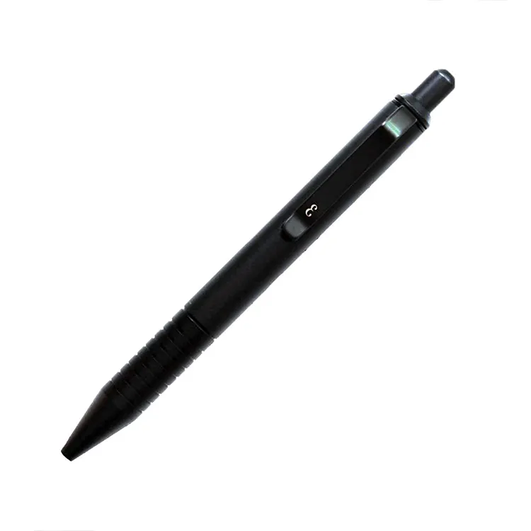 S&J Slim Retractable Luxury Easy Press Durable Metal Clip Office School Customized Refill Black Ball Point Pen