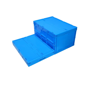 Có thể gập lại doanh thu trái cây gấp container Thùng nhựa Stackable bền Trái Cây Rau thùng dày nhựa hậu cần - Product Image 2