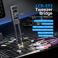 Pinza Inteligente Mini LCR-ST2 de FNIRSI, Alta Precisión, Herramienta de Prueba Automática de Capacitancia, Inductancia, Resistencia, Diodos y Continuidad, 30V