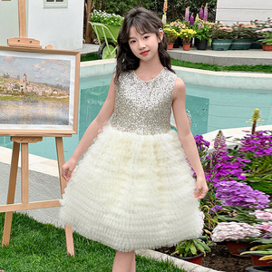 Nouvelle Robe d'été haut de gamme pour adolescentes, style robe de princesse avec ailes, pour spectacle et fête d'anniversaire - Product Image 1