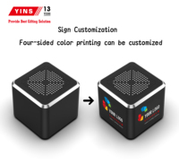 Altavoz Inalámbrico Multifunción en Forma de Cubo, Altavoz Compacto de Escritorio con Entrada AUX y Tarjeta TF para Uso Diario en el Hogar y la Oficina, Venta al Por Mayor