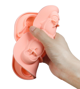 Early Riser 3D pingouin <span class=keywords><strong>bac</strong></span> à glaçons formes amusantes 4 trous formes d'animaux accessoires de cuisine <span class=keywords><strong>bac</strong></span> à glaçons en silicone - Product Image 5