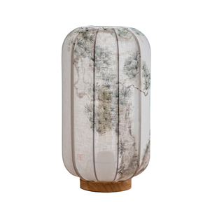 Handmade Pine Tree Painting Fabric Table Lamp E27 LED Eye Caring Bedside Study <b>Lighting</b> - Product Image 4