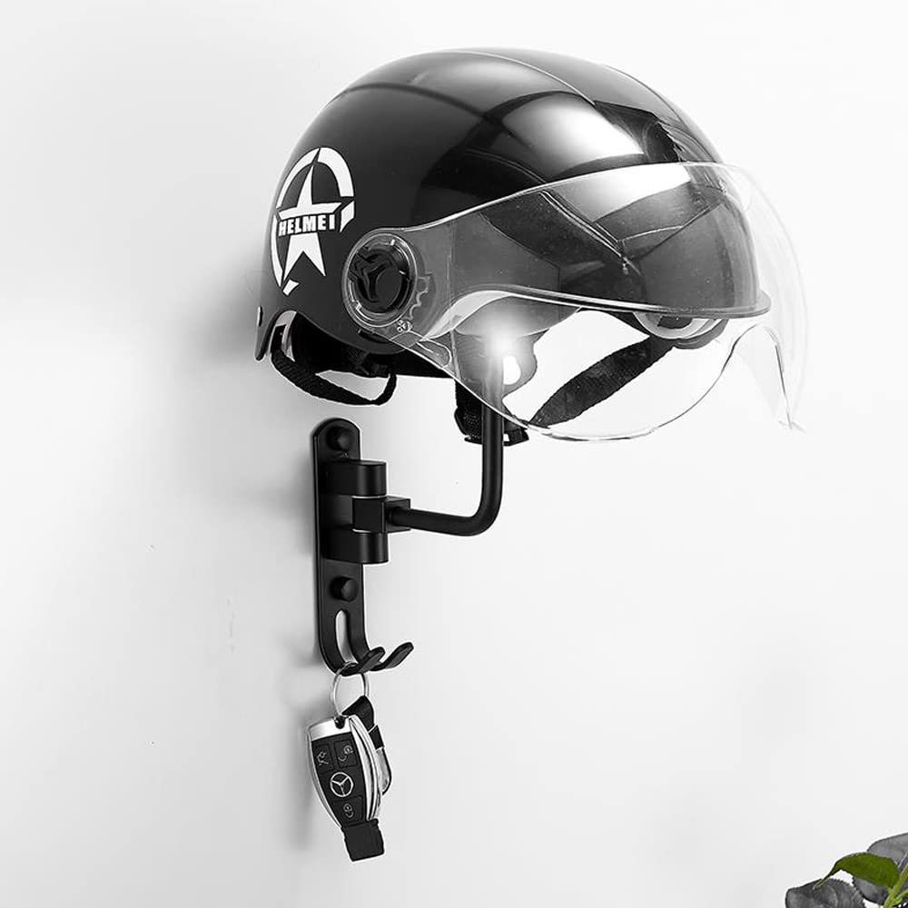 Motorcycle Helmet Lock, Helmet Locking Hook, Universal Motorcycle Motorcycle Bicycle Helmet Lock Hook With 2 Keys Set, Popular