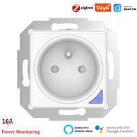 Prise murale intelligente universelle EU FR Tuya Zigbee WiFi, module DIY pour Google Home Alexa, commande vocale