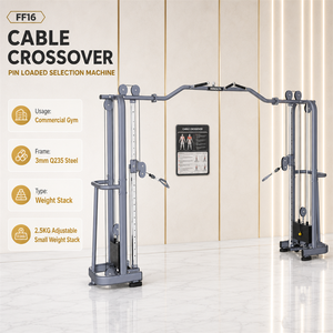 Macchina Crossover a Cavi con Doppia Puleggia Regolabile, Attrezzatura Commerciale per Palestra e Fitness con Barra per Trazioni, Certificazione CE ISO OEM - Product Image 4