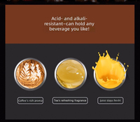 Mug à café en acier inoxydable 304 de qualité supérieure, 380 ml, 510 ml, gobelet isotherme sous vide avec couvercle rabattable et cordon de transport, personnalisable