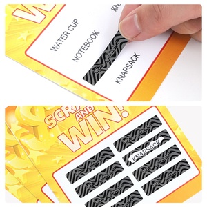 Tùy chỉnh 8*40mm an ninh ngựa vằn Scratch Off Sticker CuộN nạp tiền phiếu giảm giá Tiền Thưởng thẻ tin nhắn mật khẩu Bìa phim Scratch-off nhãn - Product Image 5