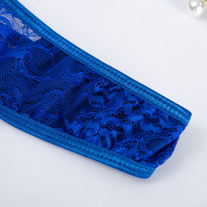 Wholesale Fashion Women's Lace Balconette Bralette Set Sexy Chiffon Lingerie with <strong>Half</strong> <strong>Slips</strong> - Product Image 5