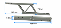 Mécanisme de table pliante, plateau relevable, mécanisme de table basse à tirer et à poser, B08