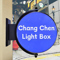Boîte lumineuse publicitaire personnalisée pour café, panneaux lumineux LED extérieurs, boîte lumineuse en acrylique double face