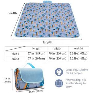 Factory Directly Wholesale Extra <b>Large</b> Foldable Lightweight Durable Waterproof Sand Proof Stretch Velvet Oxford Cloth Custom - Product Image 2