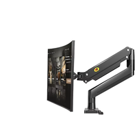 KM-M1 Dudukan Monitor Baru untuk Monitor 24"-40" VESA50/75/100mm Ergonomis, Dapat Disesuaikan Ketinggiannya, Penjepit Meja, 9 kg