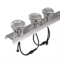 Lumière ponctuelle LED cabochon 60 mm 5050RGB IP67 étanche 24v Bande LED avec profil en aluminium Lumière ponctuelle LED de divertissement