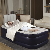 Matelas pneumatique intelligent avec pompe intégrée - Lit gonflable double de luxe pour la maison, les voyages et le camping - Lit gonflable haut de gamme pour