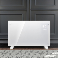 Calentador eléctrico de panel de vidrio portátil y ligero
