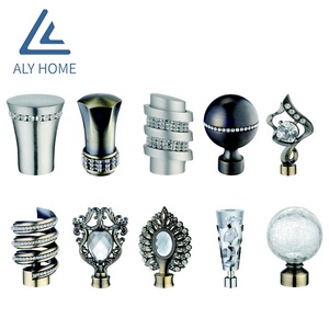 High Quality Extensible Pole Varied <strong>Curtain</strong> Rod <strong>Finial</strong> for <strong>Curtain</strong> Rods Sets - Product Image 3
