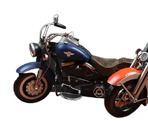 레트로 스타일 할리 오토바이 장난감 모델 선물 소년 홈 장식 금속 오토바이