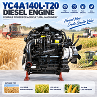 Moteur diesel SCDC Yuchai YC4A140L-T20 103 kW 2300 tr/min 4 cylindres turbocompressé refroidi par eau 125-160 CV pour moissonneuse-batteuse